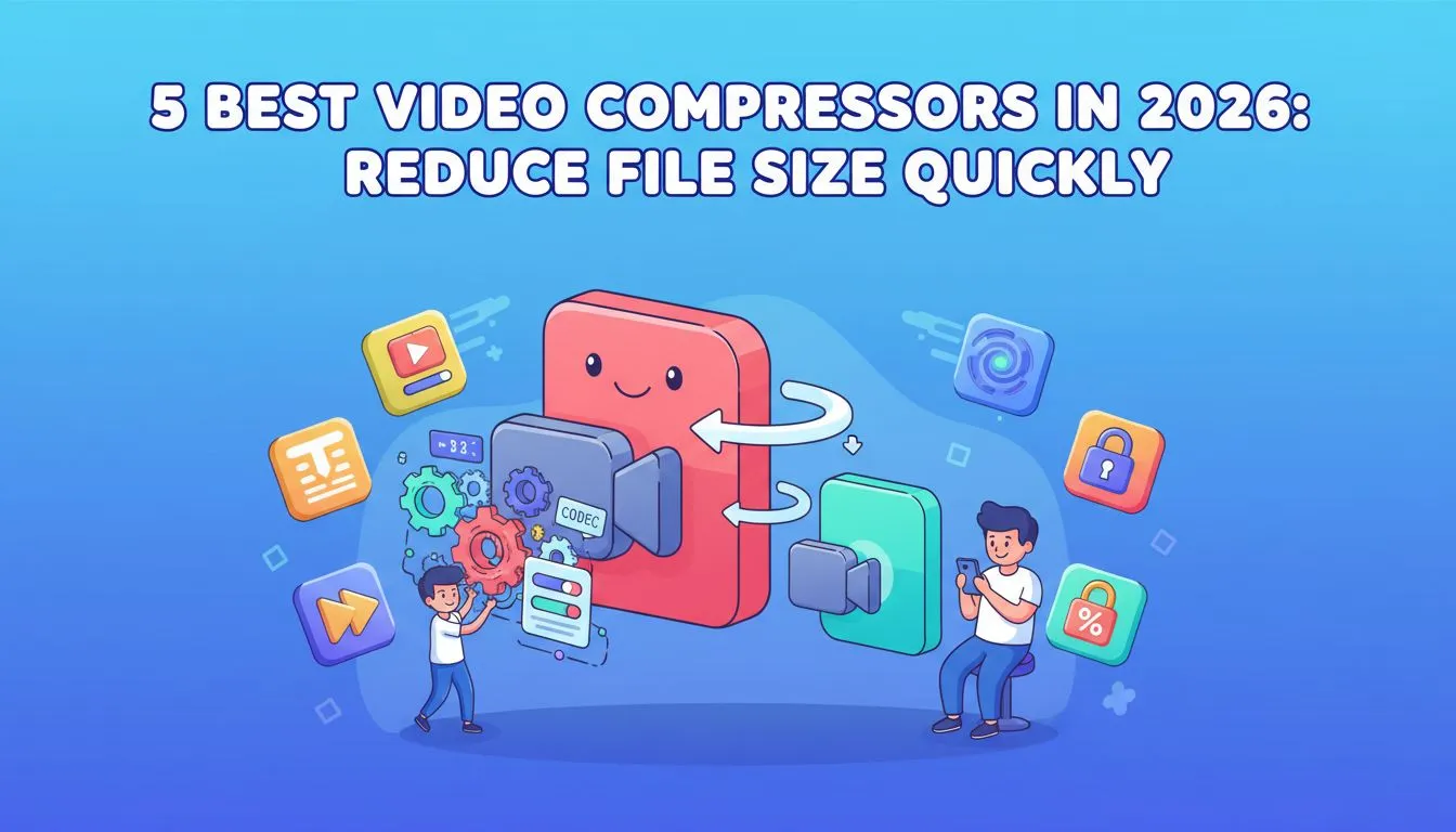 5 Best Video Compressors in 2026: Reduce File Size Quickly | VideoCompress