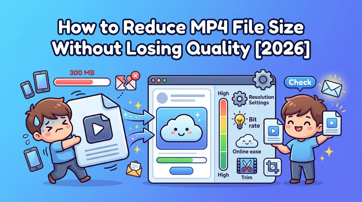 How to Reduce MP4 File Size Without Losing Quality in 2026 | VideoCompress