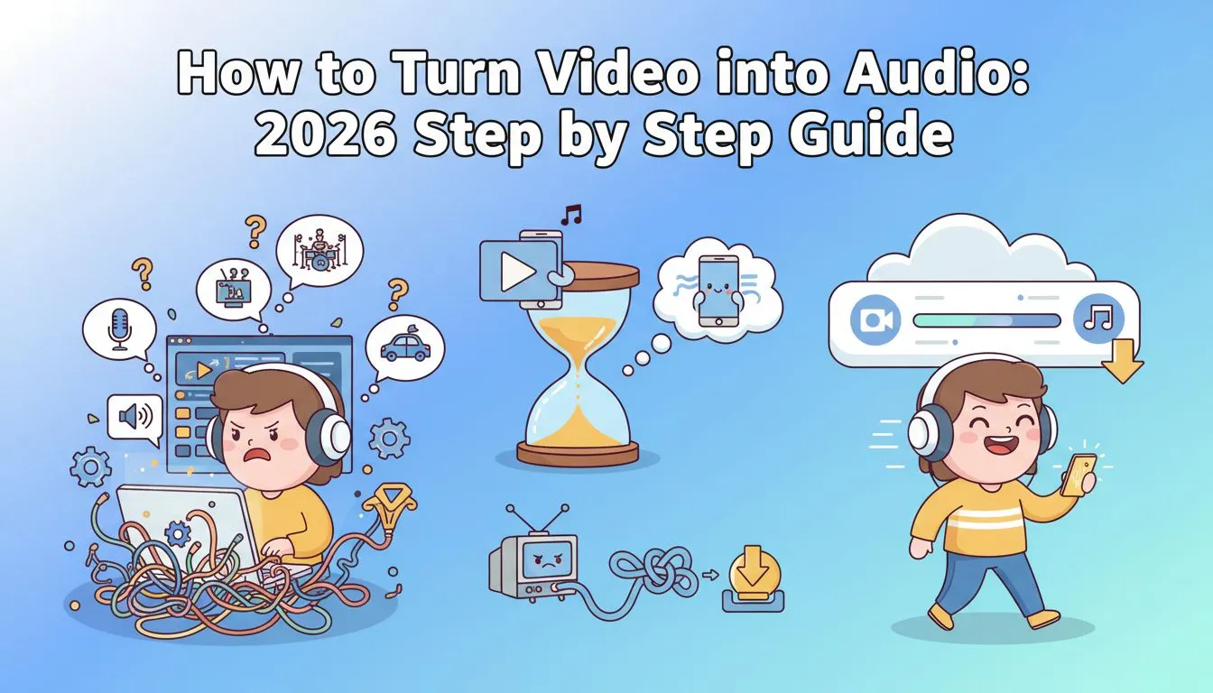 How to Turn Video into Audio: 2026 Step by Step Guide | VideoCompress